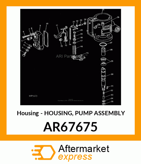 Housing - HOUSING, PUMP ASSEMBLY AR67675