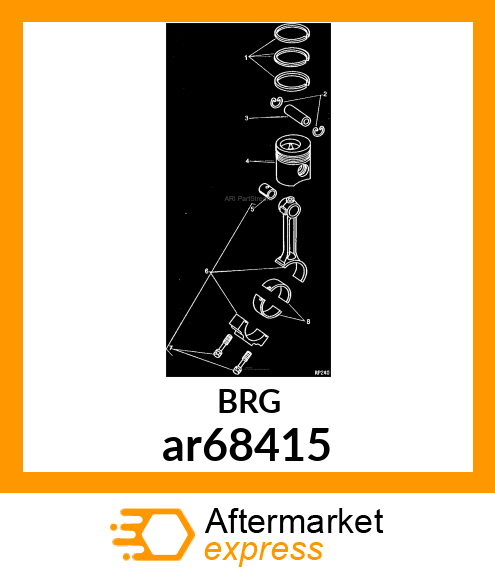 BRG,CONN ROD,ASMB 0.51 (.020)UNDER ar68415