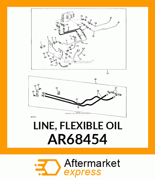 LINE, FLEXIBLE OIL AR68454