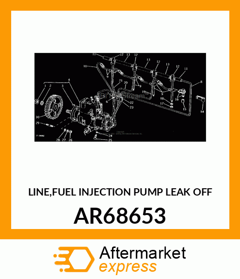 LINE,FUEL INJECTION PUMP LEAK OFF AR68653