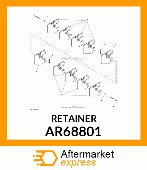 RETAINER, ASSEMBLY AR68801