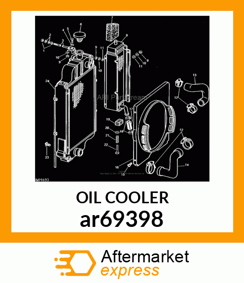 OIL COOLER ar69398