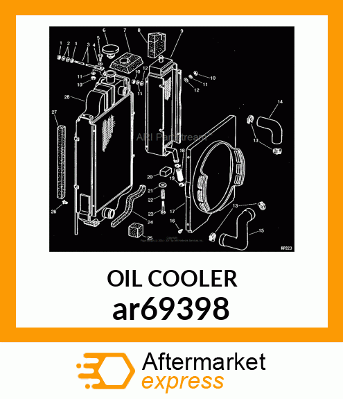 OIL COOLER ar69398