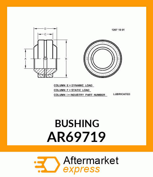 BUSHING,SELF ALIGNING AR69719