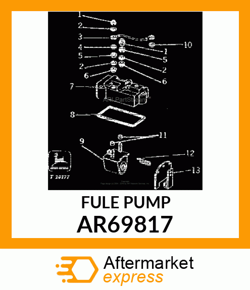 Fuel Injection Pump - PUMP ,FUEL INJECTION AR69817