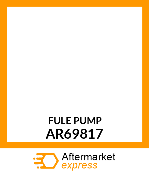 Fuel Injection Pump - PUMP ,FUEL INJECTION AR69817