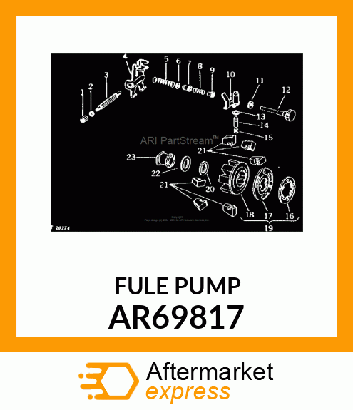 Fuel Injection Pump - PUMP ,FUEL INJECTION AR69817