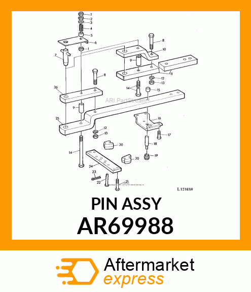 PIN,DRAWBAR,WITH HANDLE AR69988