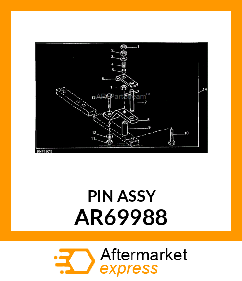 PIN,DRAWBAR,WITH HANDLE AR69988