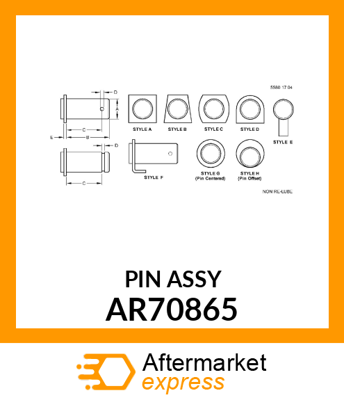 PIN WITH HANDLE AR70865