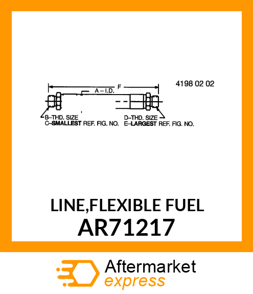 LINE,FLEXIBLE FUEL AR71217