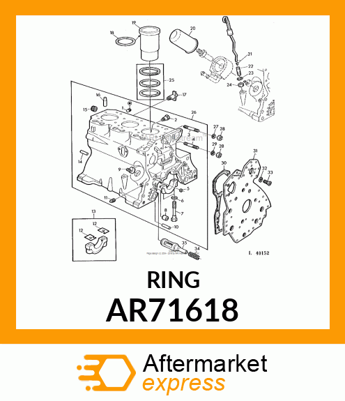 KIT,CYLINDER LINER PACKING AR71618