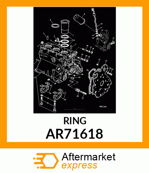 KIT,CYLINDER LINER PACKING AR71618