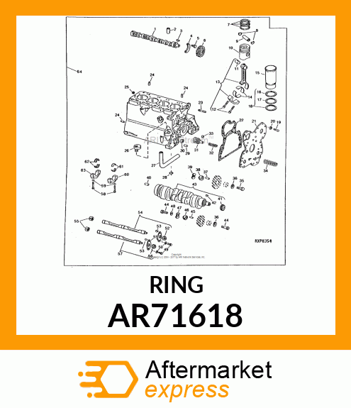 KIT,CYLINDER LINER PACKING AR71618