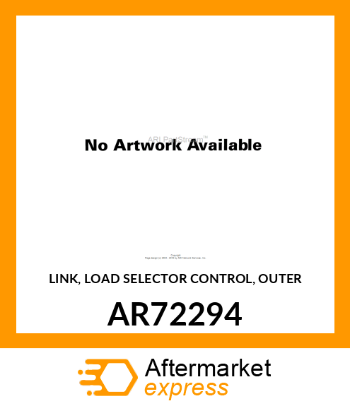 LINK, LOAD SELECTOR CONTROL, OUTER AR72294