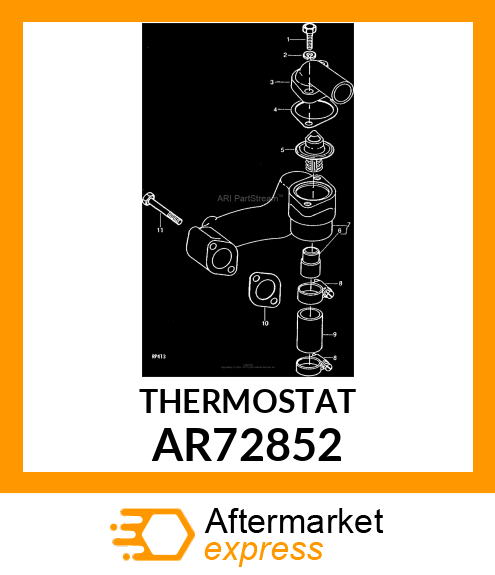 THERMOSTAT,192 DEGREE AR72852