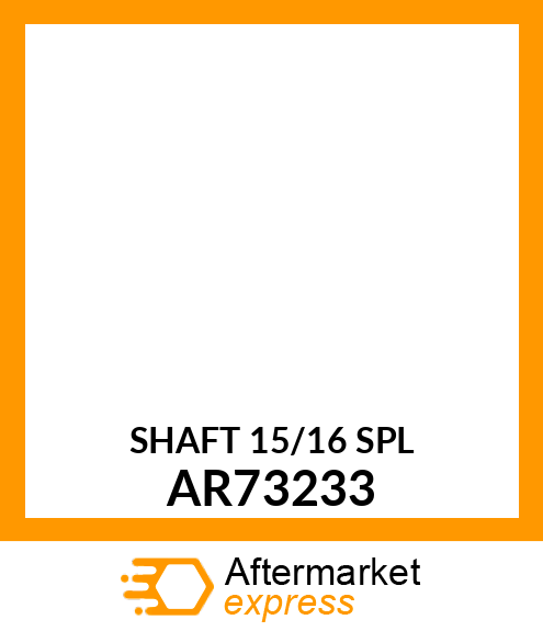 Shaft - SHAFT,CLUTCH, AND WASHER AR73233