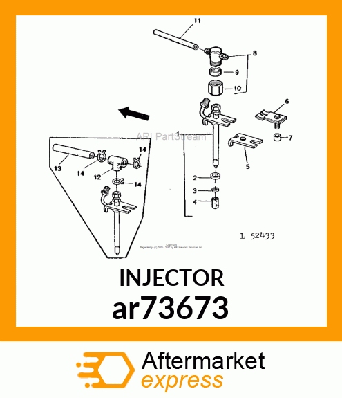 NOZZLE,FUEL INJECTION,ASSEMBLY ar73673