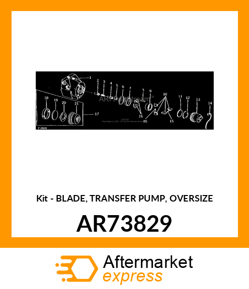 Kit - BLADE, TRANSFER PUMP, OVERSIZE AR73829