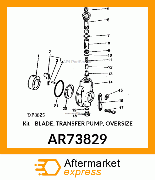 Kit - BLADE, TRANSFER PUMP, OVERSIZE AR73829