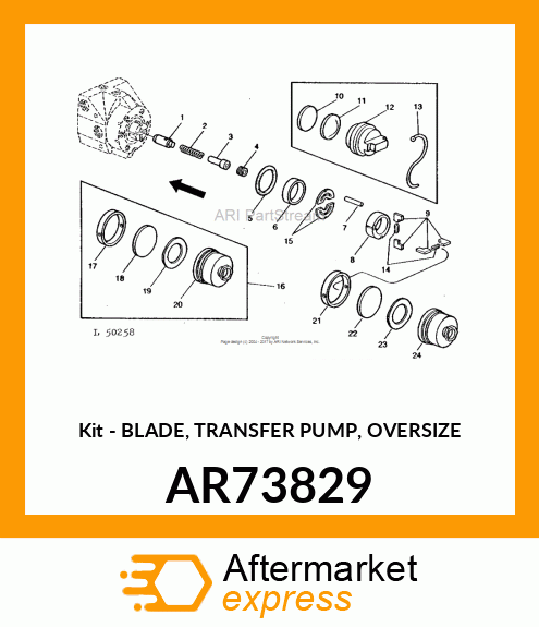 Kit - BLADE, TRANSFER PUMP, OVERSIZE AR73829