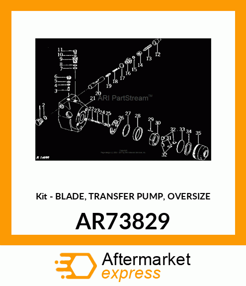 Kit - BLADE, TRANSFER PUMP, OVERSIZE AR73829