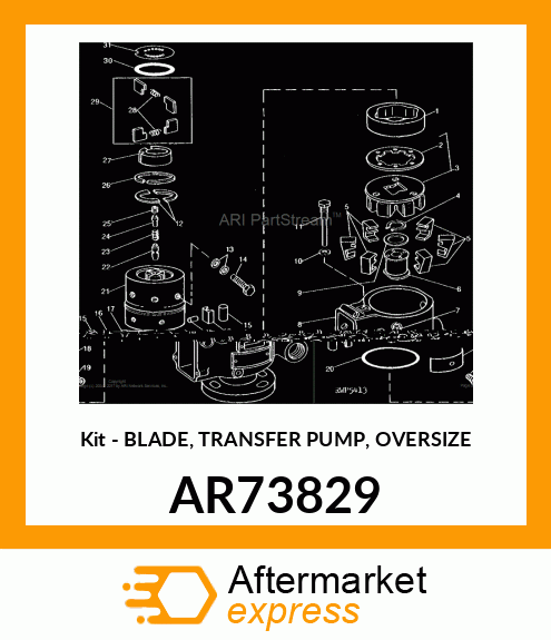 Kit - BLADE, TRANSFER PUMP, OVERSIZE AR73829