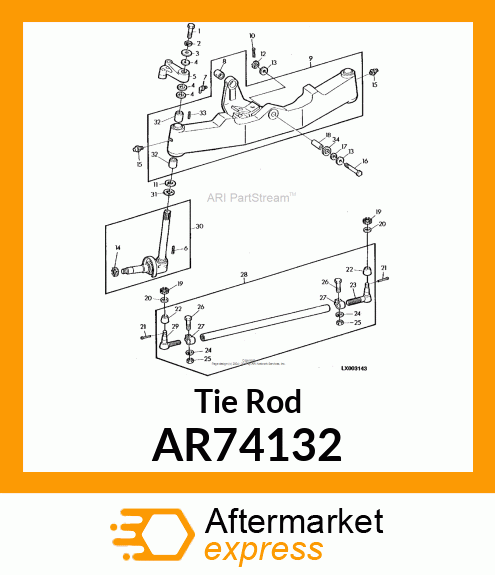 END, TIE ROD, ASSEMBLY, OUTER AR74132