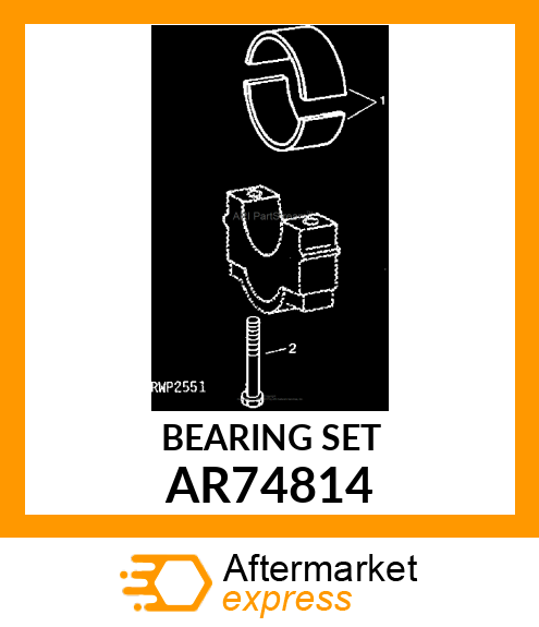 BEARING, MAIN ASSEMBLY AR74814