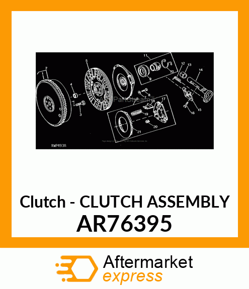 Clutch - CLUTCH ASSEMBLY AR76395