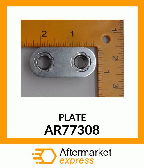 PLATE WITH LOCK NUTS AR77308