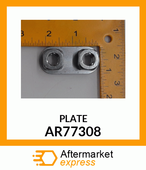 PLATE WITH LOCK NUTS AR77308