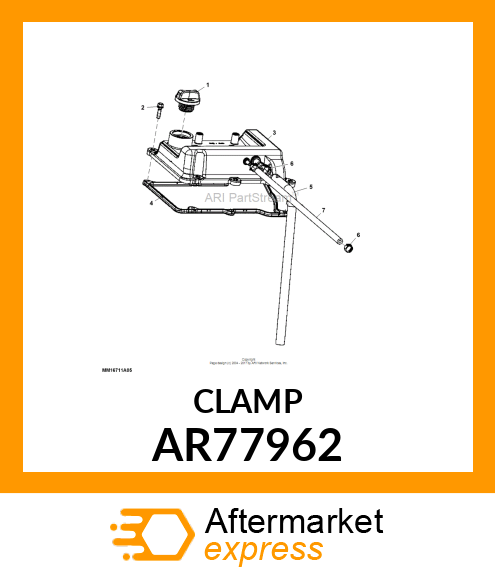 HOSE CLAMP, CLAMP, HOSE AR77962