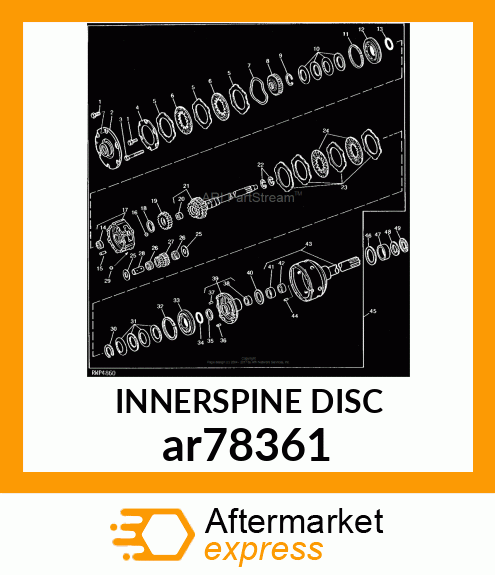 DISK WITH INNER SPLINE, WITH FACING ar78361