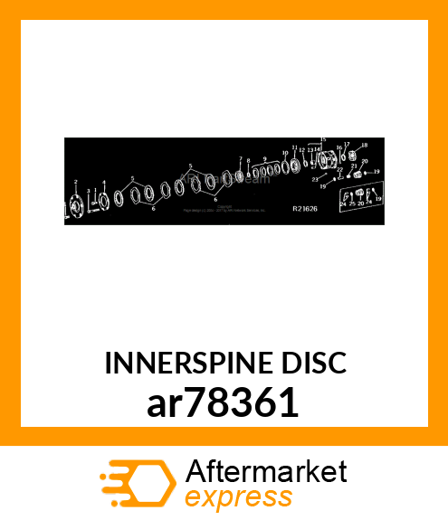 DISK WITH INNER SPLINE, WITH FACING ar78361