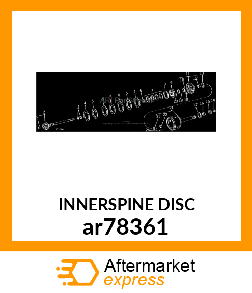 DISK WITH INNER SPLINE, WITH FACING ar78361