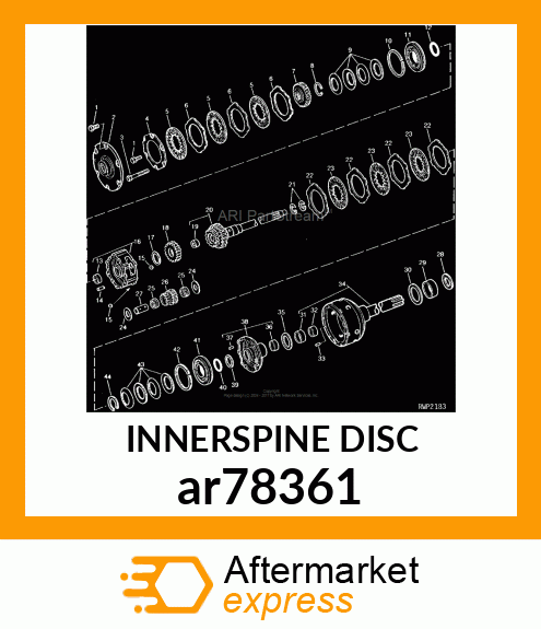 DISK WITH INNER SPLINE, WITH FACING ar78361