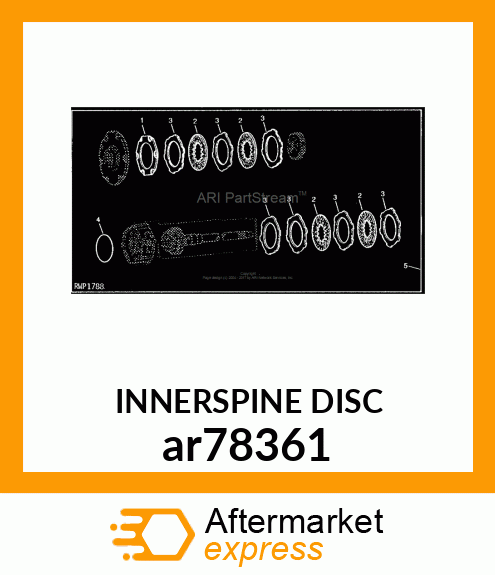 DISK WITH INNER SPLINE, WITH FACING ar78361