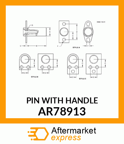 PIN WITH HANDLE AR78913