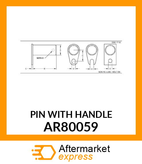 PIN WITH HANDLE AR80059