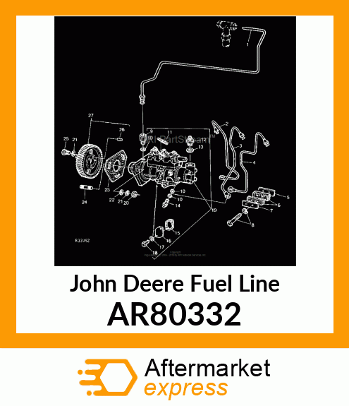 LINE,FUEL INJECTION,NO 1 AR80332