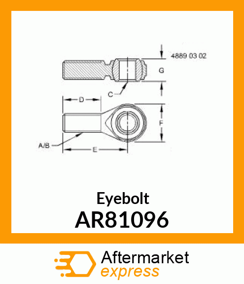 LINK END, LIFT LINK, UPPER, ASSY AR81096