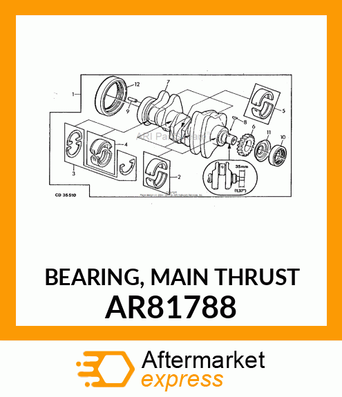 BEARING, MAIN THRUST AR81788