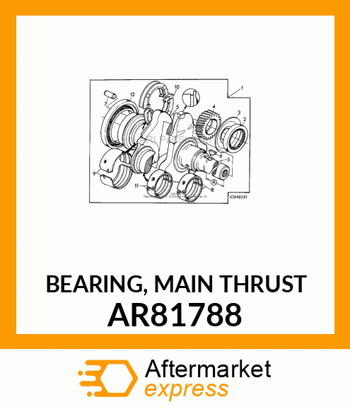 BEARING, MAIN THRUST AR81788