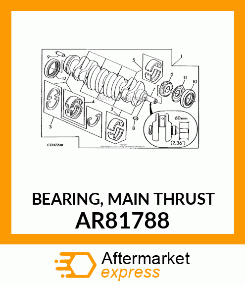 BEARING, MAIN THRUST AR81788