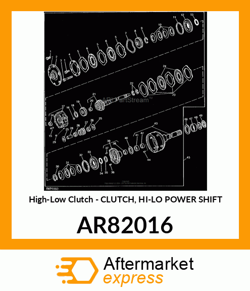 High-Low Clutch - CLUTCH, HI-LO POWER SHIFT AR82016