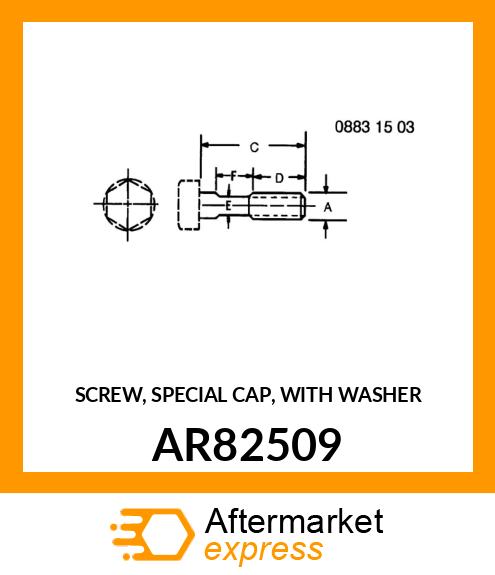 SCREW, SPECIAL CAP, WITH WASHER AR82509