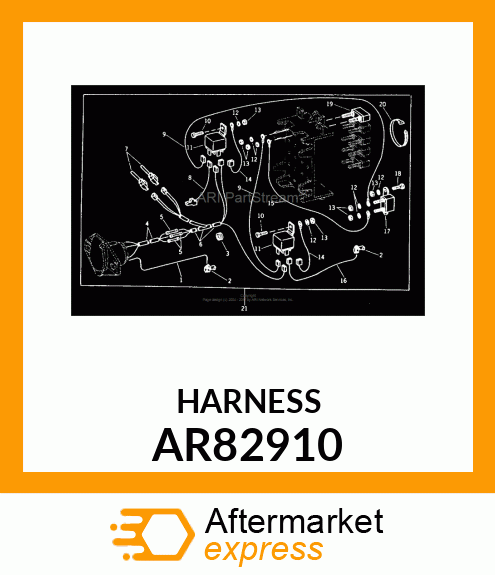 HARNESS WIRING AR82910