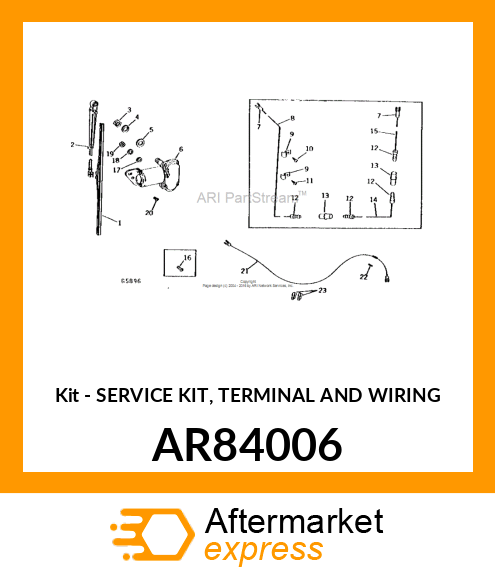 Kit - SERVICE KIT, TERMINAL AND WIRING AR84006