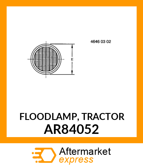 FLOODLAMP, TRACTOR AR84052